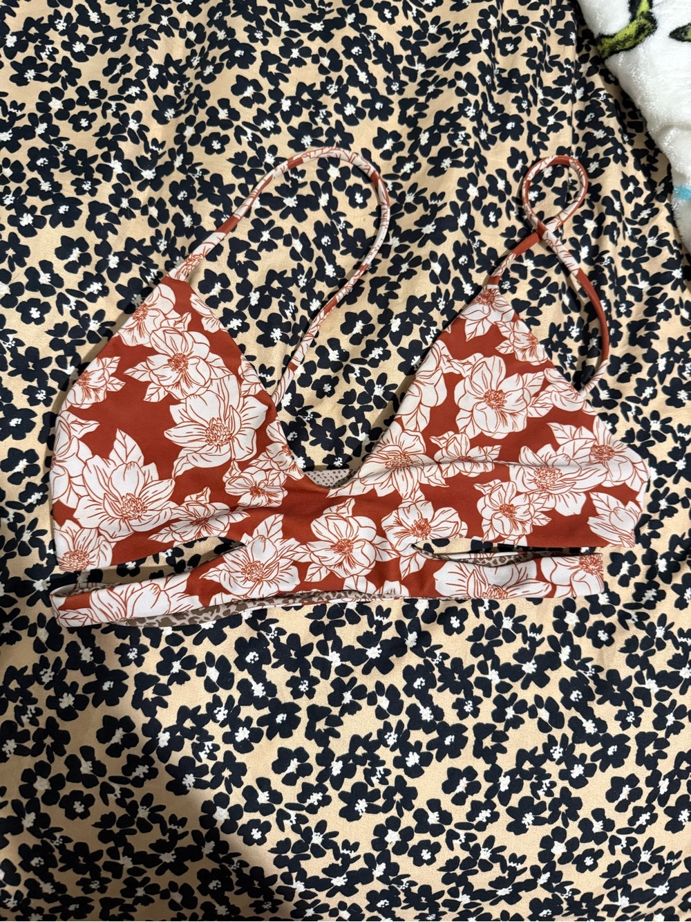 acacia swimwear Rust Floral size L